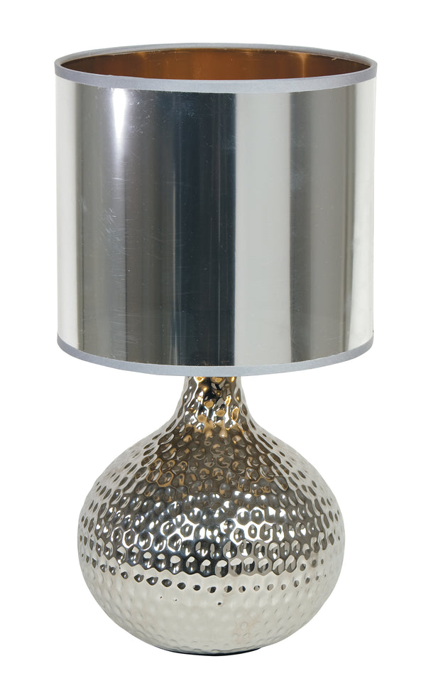 sconto Lume Silver Lampenschirm Pvc-Stiel Keramiklampe Modern E14 Environment I-PULSAR / L 35