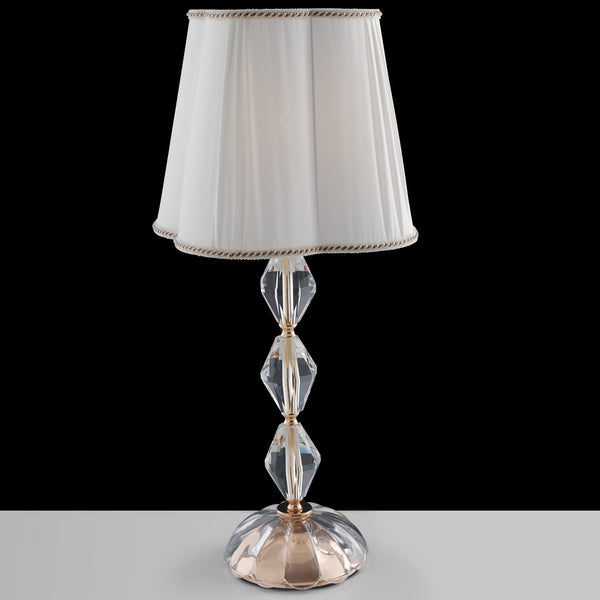 Klassische Kristall-Tischlampe Gold-Finish Lampenschirm aus Stoff E27 Umwelt I-RIFLESSO/LG1 online