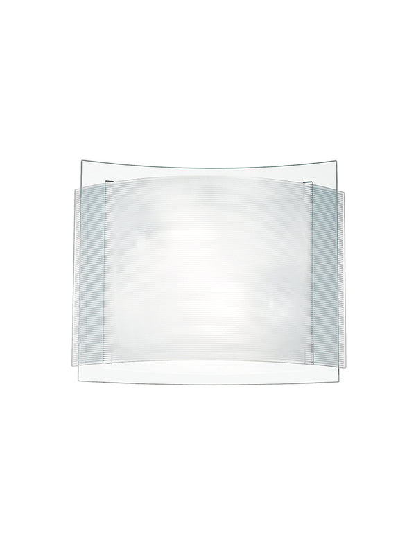 Moderne Deckenleuchte Double Transparent Glass und White Striped Interior E27 Environment I-RIGHE / PL40 online