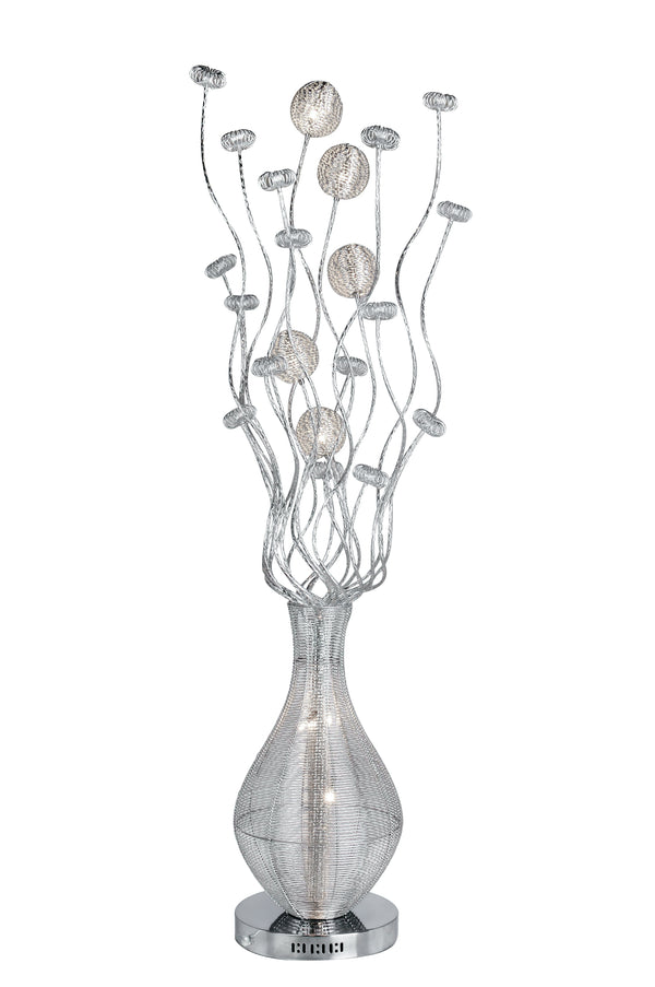 Stehlampe Vase Handgeflochtene Aluminiumdrähte Moderne Stehlampe 20 Watt G4 Umwelt I-SANREMO / PT8VER acquista