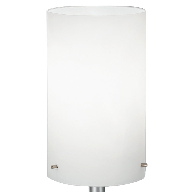 Lampada da Tavolo metallo paralume Cilindrico Vetro Bianco Interno Moderno E14 Ambiente I-STREET/L-2