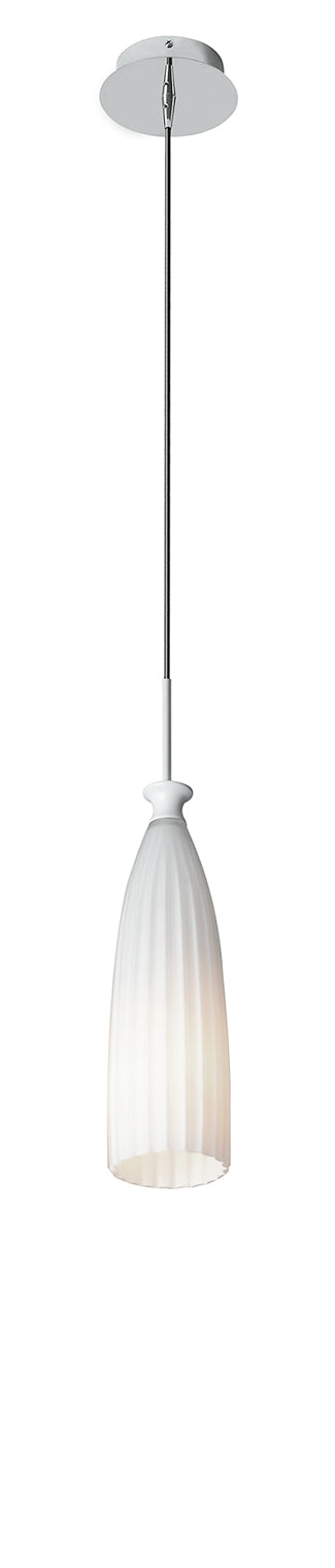 Aufhängung One Light Metal Lampenschirm White Glass Paste Chandelier Pendant Modern E14 Environment I-SWING-SP-1 acquista