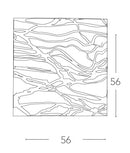 Vetro di Ricambio Quadrato per Plafoniera Kappa decoro Cromato 56x56 cm Ambiente I-VKAPPA/Q HYPNOSE-3