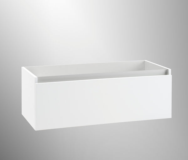 online Badezimmer-Hängeschrank 100 cm aus mattweißem Ibiza-TFT-Holz