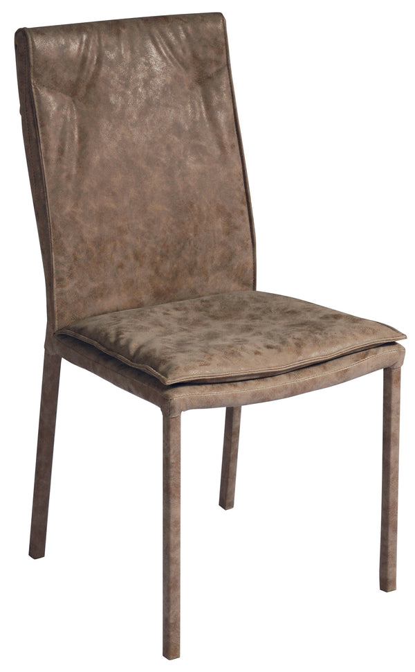 Gepolsterter Stuhl 45x55x92 cm in Iron und Brown Jade Sky online
