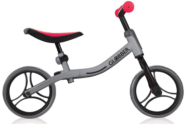 Pädagogisches Fahrrad für Kinder 10" ohne Pedale Globber Go Bike Grau und Rot prezzo