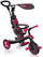 Globber Explorer Trike 4 in 1 Roter Dreirad-Kinderwagen für Kinder mit Griff und Verdeck