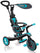 Globber Explorer Trike 4 in 1 Dreirad Kinderwagen für Kinder mit Griff und Verdeck Türkis