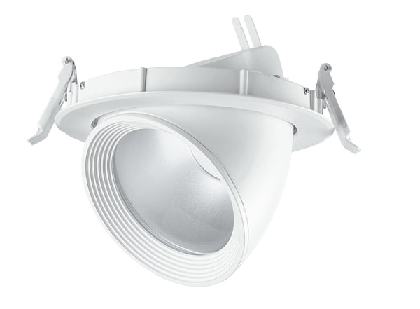 Weißer Strahler Silberreflektor Verstellbarer Einbau Niedrige Decke Led 8 Watt Warmes Licht Intec INC-DELTA-8 prezzo