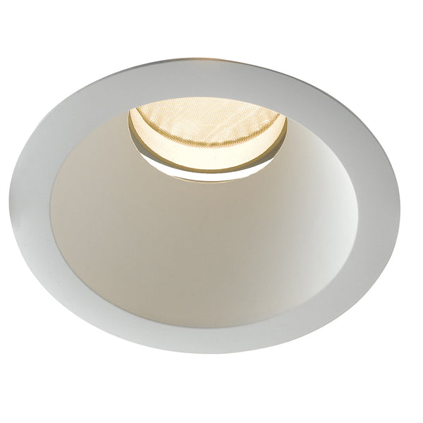 online LED-Einbaustrahler, rund, weiß, niedrige Decke, 20 Watt, warmes Licht, Intec INC-ELITE-1X20C
