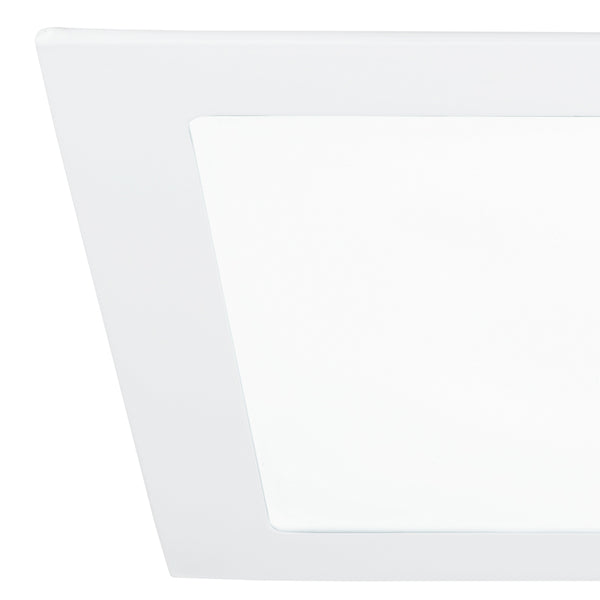 prezzo Quadratischer Strahler Aluminium matt weiß Einbau-Gipskarton Led 18 Watt Warmes Licht Intec INC-FLAP/18WC