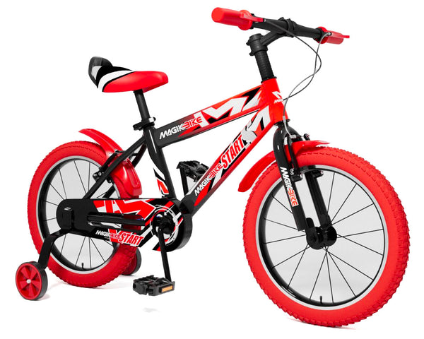 Bicicletta per Bambino 16" 2 Freni V-Brake Magik-Bike Start Pro Rossa e Nera prezzo