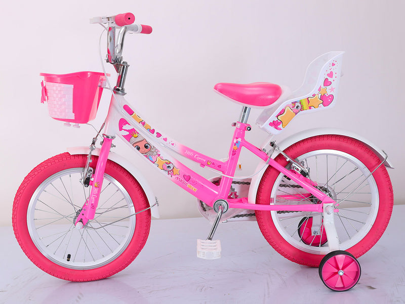 Bicicletta per Bambina 14" 2 Freni Magik-Bike Little Queen Rosa-3