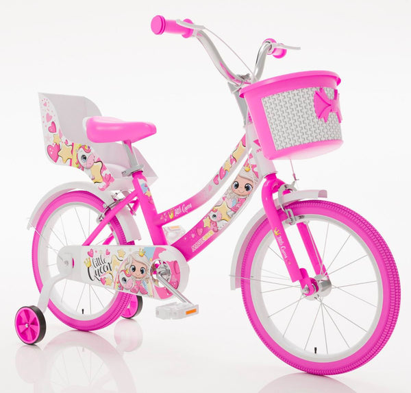 prezzo Bicicletta per Bambina 16" 2 Freni Magik-Bike Little Queen Rosa