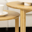 Set 3 tavolini Soggiorno Impilabili in Bambù Naturale-8