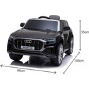Macchina Elettrica per Bambini 12V Audi Q8 Nera-5
