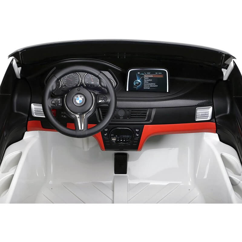Macchina Elettrica per Bambini Maxi SUV 2 Posti 12V BMW X6M Bianco-7