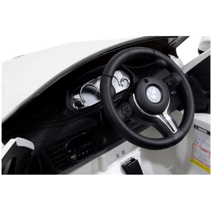 Macchina Elettrica per Bambini 12V BMW X6M Bianco-10