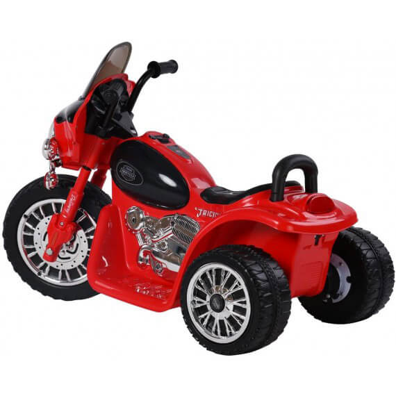 Moto Elettrica Polizia per Bambini 6V Police Rosso-3