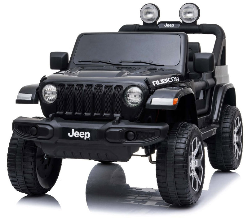 Macchina Elettrica per Bambini 12V 2 Posti Jeep Wrangler Rubicon Nera-6