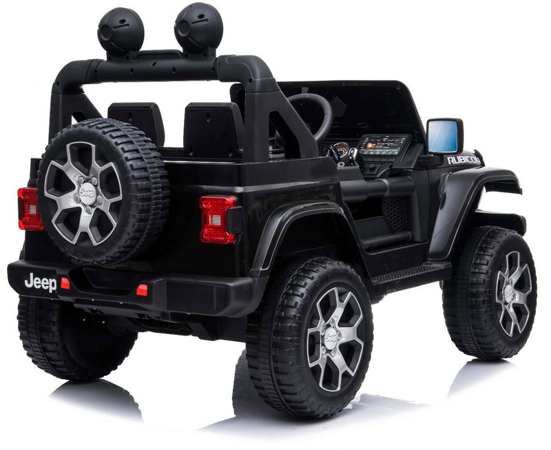 Macchina Elettrica per Bambini 12V 2 Posti Jeep Wrangler Rubicon Nera-9