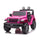Macchina Elettrica per Bambini 12V 2 Posti con Licenza Jeep Wrangler Rubicon Rosa