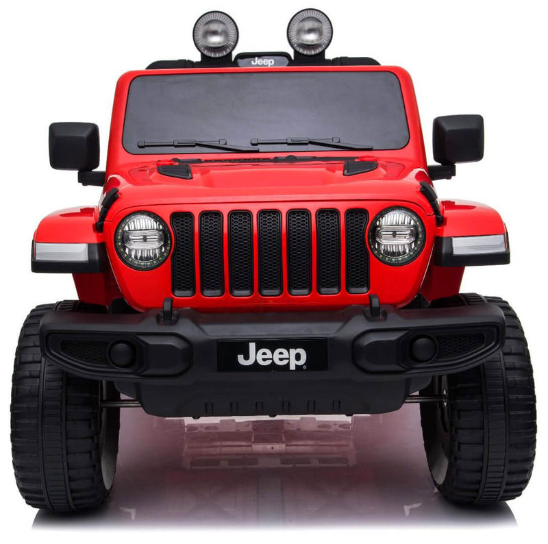 Macchina Elettrica per Bambini 12V 2 Posti Jeep Wrangler Rubicon Rossa-8