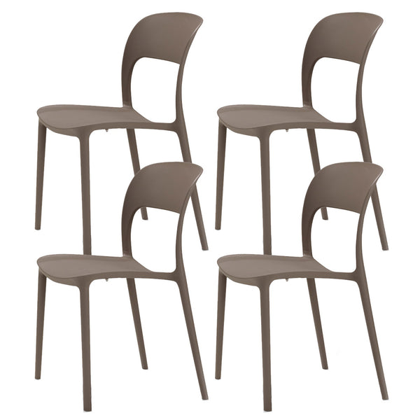 online Satz von 4 stapelbaren Stühlen 85 x 45 x 56 cm aus Polypropylen und Fiberglas Kate Tortora