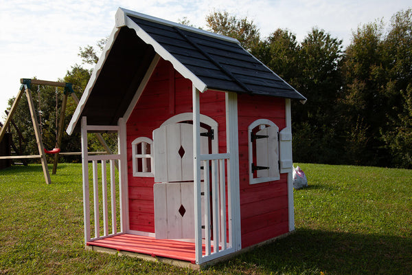 prezzo Spielhaus für Kinder Outdoor 97x114 cm in Wood Anny