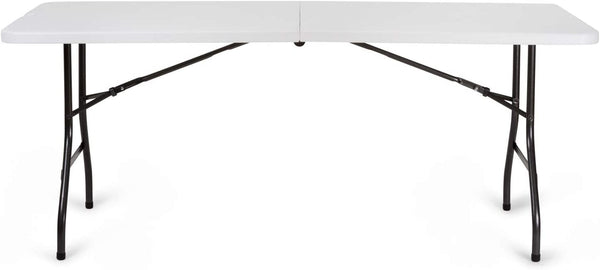 Klappbarer rechteckiger Catering-Tisch 182 x 76 x 74 cm aus weißem Harz acquista