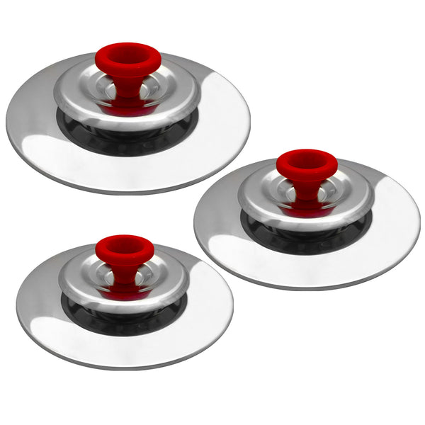 Ventur Magic Anti-Odor Cooker Magic Deckel aus Edelstahl 18/10, roter Knopf, verschiedene Größen acquista