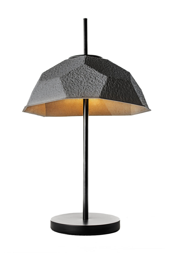 Lampada da Tavolo Ø37xH60 cm in Cartone Riciclato e Metallo Egg Nero acquista