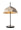 Lampada da Tavolo Ø37xH60 cm in Cartone Riciclato e Metallo Egg Tortora e Nero