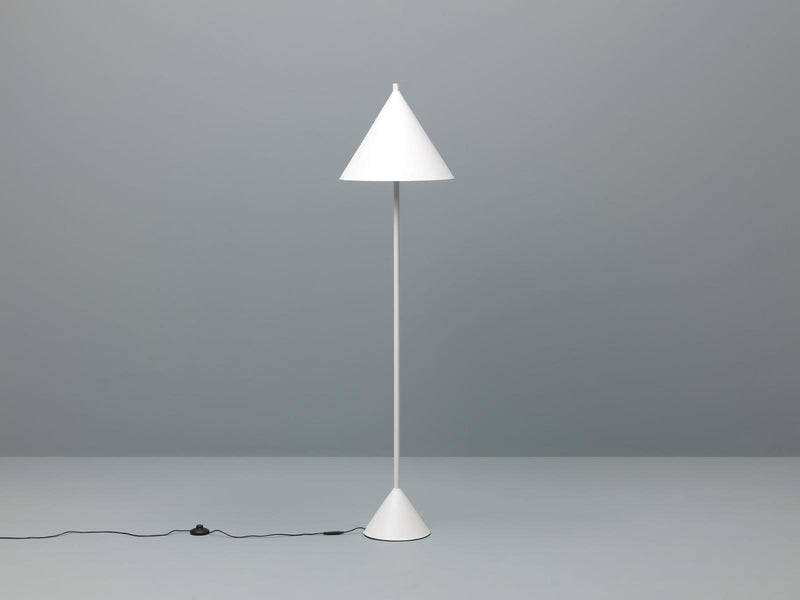 Lampada da Terra Ø40xH156 cm in Metallo Indi Bianco-2