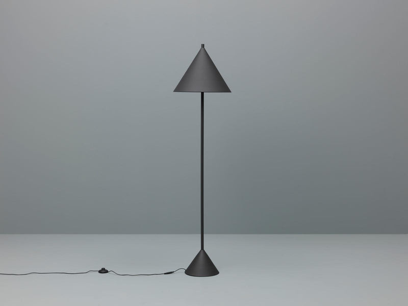 Lampada da Terra Ø40xH156 cm in Metallo Indi Nero-2
