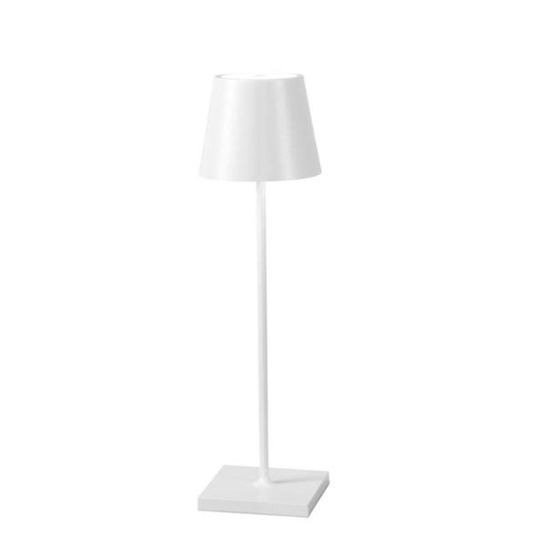Lampada da Tavolo 11x11x36 cm in Metallo Tumbler Bianco acquista