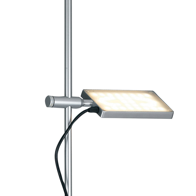 Lampada da Terra Libro Orientabile Alluminio Piantana Grigia Led 15W Luce Calda Ambiente LED-BOOK-PT-GR-2