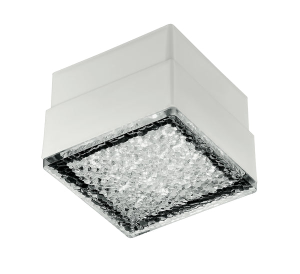 Begehbarer kubischer Strahler Weißer Diffusor Verzierter Einbau Doppelboden Led 1,6 Watt Kaltlicht Intec LED-BRICK-10 sconto