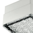 Faretto Calpestabile Cubico Bianco Diffusore Decorato Incasso Pavimento Rialzato Led 1,6 watt Luce Fredda Intec LED-BRICK-10-2