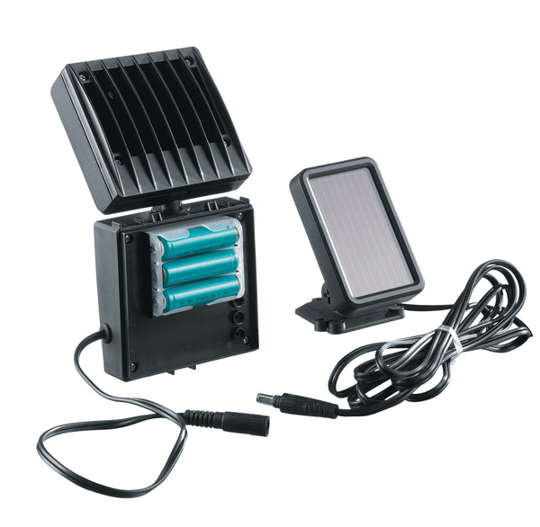 Schwarzer Projektor mit Solarpanel Sensor Wand Externe Led 1 Watt 4000 Kelvin Intec LED-COSMO/S-FV acquista
