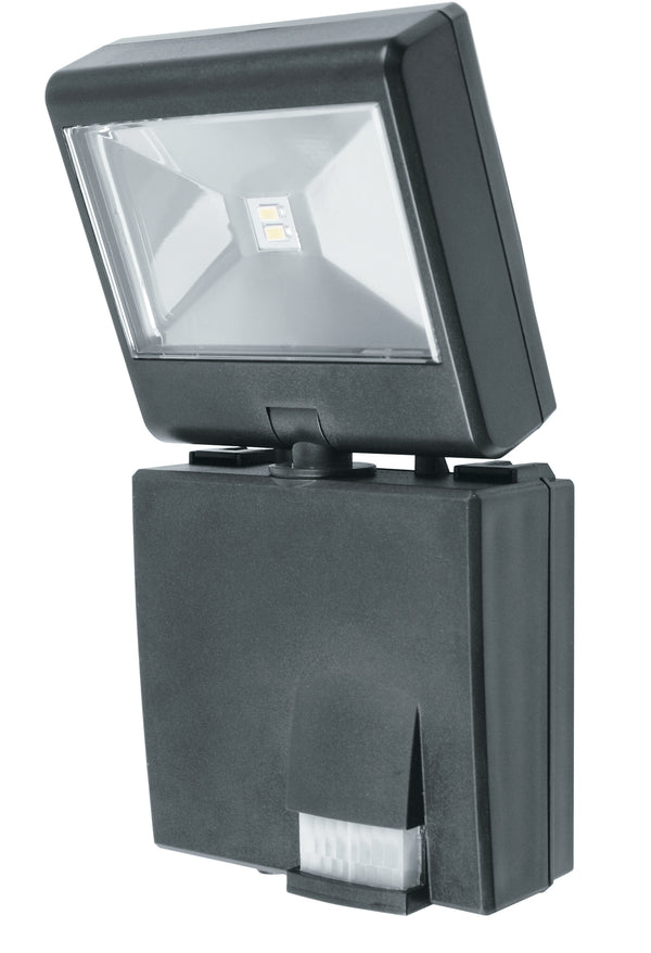 Schwarzer Projektor mit Außenwandsensor Led 1 Watt Natural Light Intec LED-COSMO/S prezzo