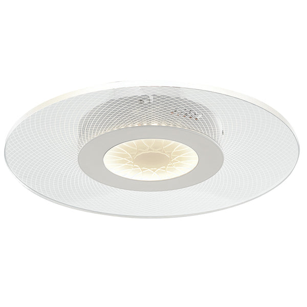 Runde Deckenleuchte Weiß Metall Acryl Moderne LED Lampe 34 Watt Natürliches Umgebungslicht LED-ETERNITY-PL50 acquista