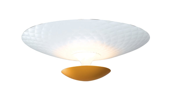 Cicular Deckenleuchte Aluminium Weißgold Moderne Led 40 Watt Warmes Umgebungslicht LED-HAMLET-PL55 prezzo