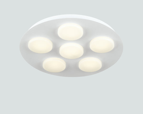 Deckenleuchte Sechs Lichter quadratisch Metall Acryl Moderne LED Lampe 36 Watt warmes Umgebungslicht LED-MADISON-R6 online