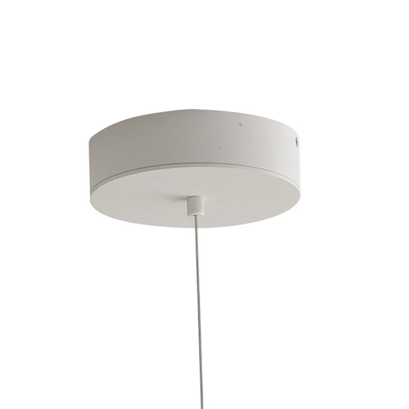 Lampadario sospeso Moderno Alluminio Bianco Led 50 watt Luce Naturale Ambiente LED-SHANGHAI-S8-3