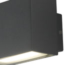 Applique Alluminio Nero Emissione Luminosa Superiore e Inferiore Led 6 watt Luce Naturale Intec LED-W-AGERA-90-2
