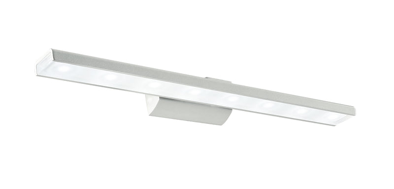 Applique Alluminio Bianco Diffusore Acrilico Lampada Bagno Led 8 watt Luce Calda Intec LED-W-ANTARES/8W-1