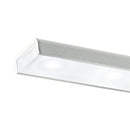 Applique Alluminio Bianco Diffusore Acrilico Lampada Bagno Led 8 watt Luce Calda Intec LED-W-ANTARES/8W-2