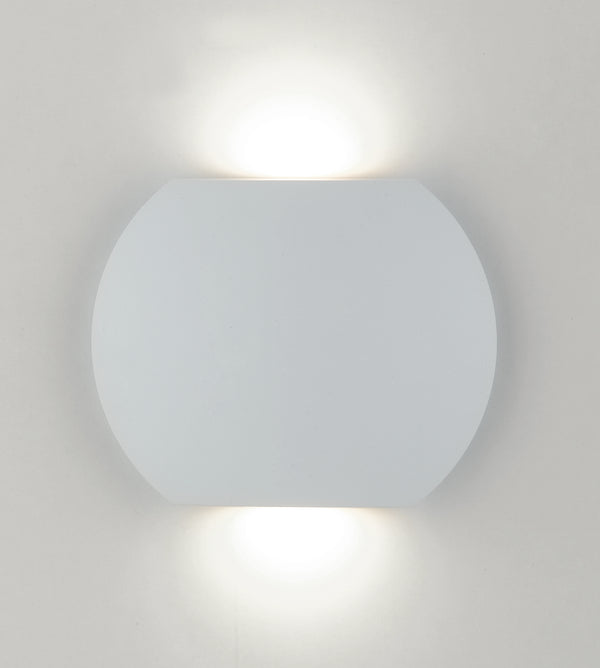 Wandleuchte Aluminium Weiß Diffusionslicht Oben Unten Moderne LED Lampe 6 Watt Warmes Licht Intec LED-W-MIURA / 6W online