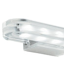 Applique Bagno Alluminio Cromo Profilo Acrilico Trasparente Led 6 watt Luce Calda Intec LED-W-PHOENIX/6W-2